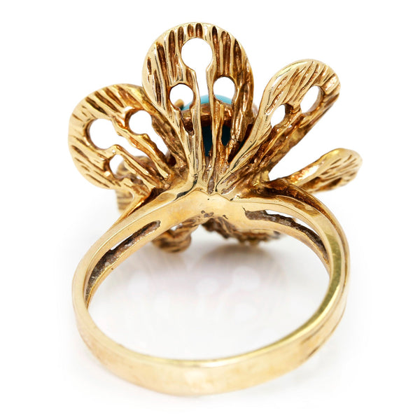 Ring Blossom Trendy Birthstone 14 Karat Gold Ring