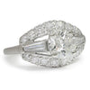 GIA Certified Vintage Round Diamond Ring in Platinum 3.07ctw