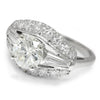 GIA Certified Vintage Round Diamond Ring in Platinum 3.07ctw