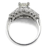 GIA Certified Vintage Round Diamond Ring in Platinum 3.07ctw