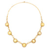 Golden South Sea Pearl Necklace with Diamonds Yellow Gold