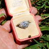 GIA Certified Vintage Diamond Engagement Ring with Accents in Platinum