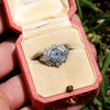 GIA Certified Vintage Diamond Engagement Ring with Accents in Platinum