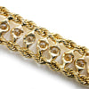 4.00CT Diamond Double-Rope Tennis Bracelet Yellow Gold 6.75"