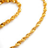 Solid 22Kt Yellow Gold Twist Chain 18.5" 2.25mm