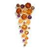 Multi-Gemstone Waterfall Pendant 14K Yellow Gold 15.00ctw