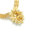 1.05ctw Diamond Cluster Pendant Necklace 14K Yellow Gold 16"