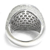 Round & Baguette Diamond Cluster Ring White Gold 5.00ctw SZ-10