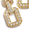 Once Upon A Diamond Earrings Yellow Gold Round Diamond Link Swivel Earrings Yellow Gold 1.80ctw